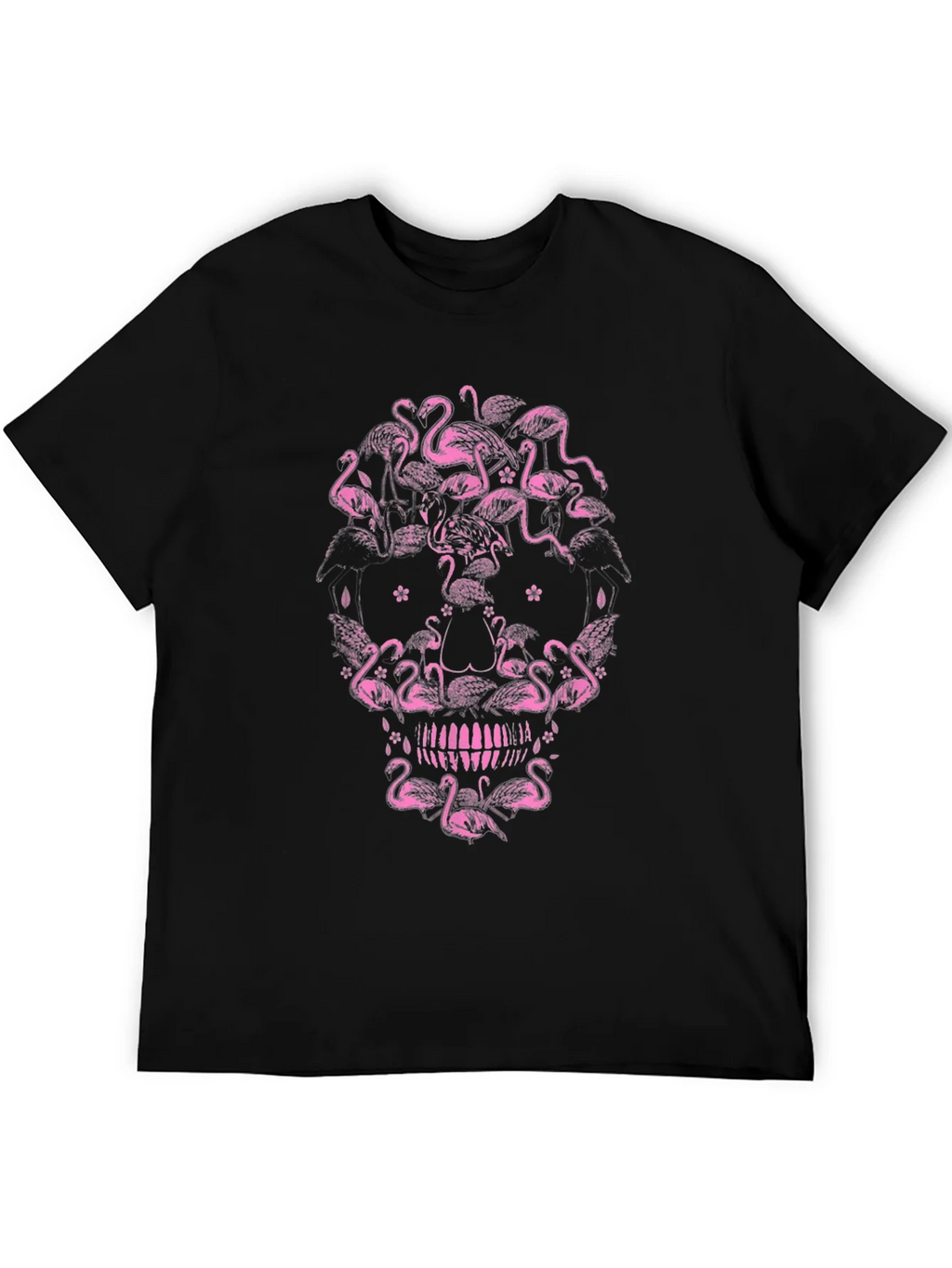Flamingo Skull Graphic Tee - Unique Pink Design product image 5