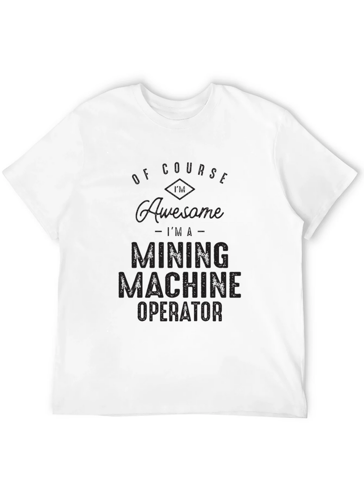 Mining Machine Operator Black Graphic Tee product image 9
