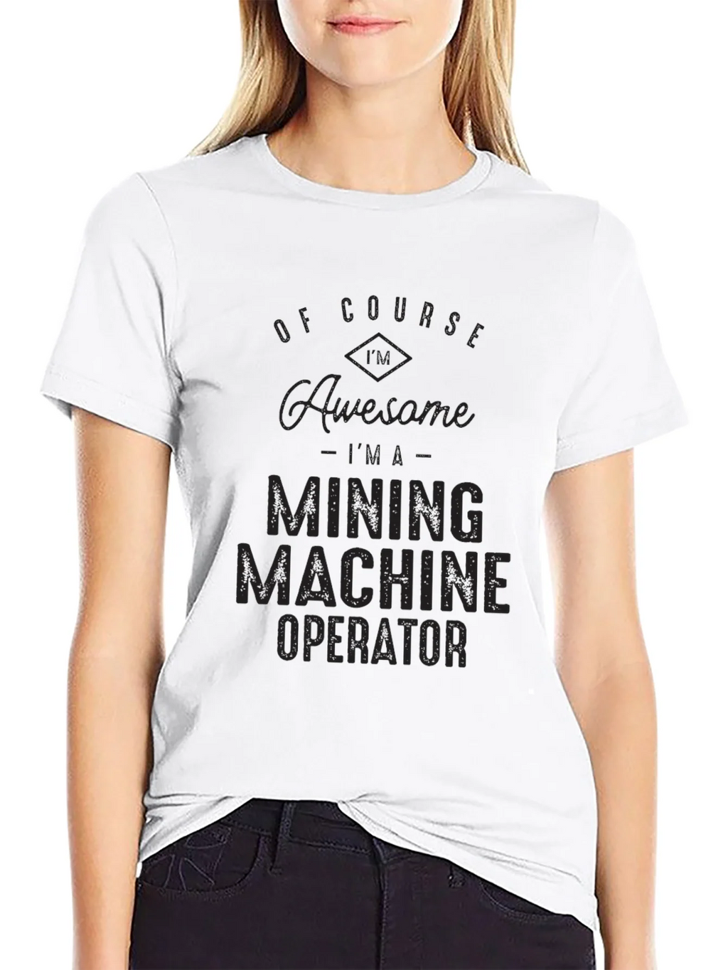 Mining Machine Operator Black Graphic Tee product image 7