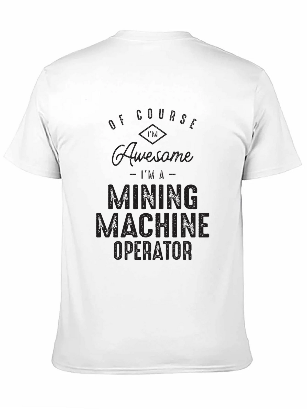 Mining Machine Operator Black Graphic Tee product image 8