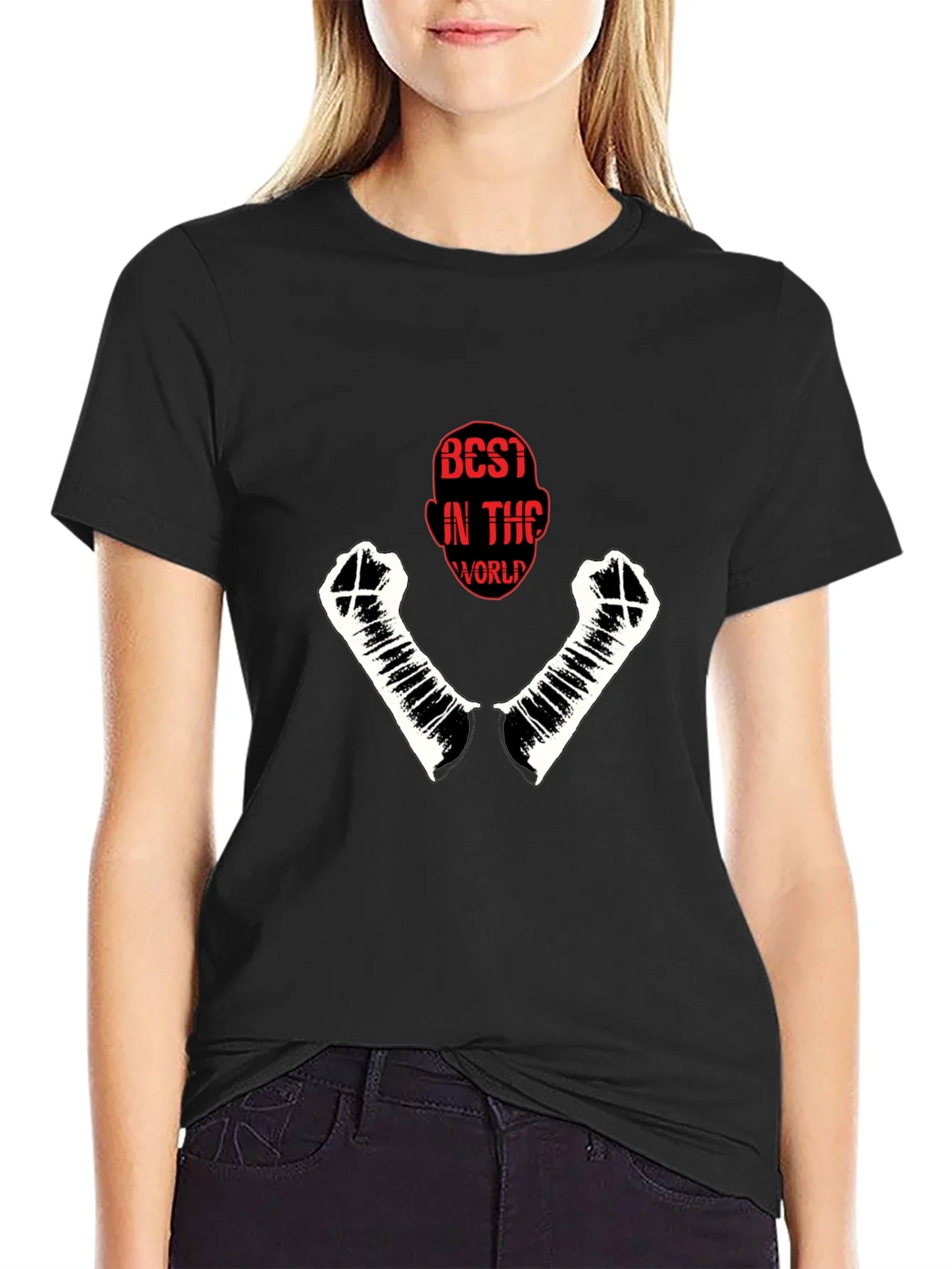 Best in the World Graphic Black T-Shirt product image 2