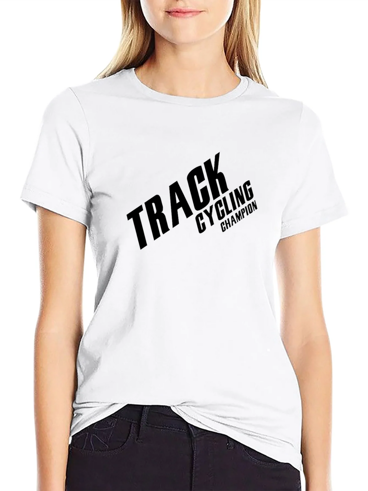 Track Cycling Champion Graphic Tee - Black product image 6