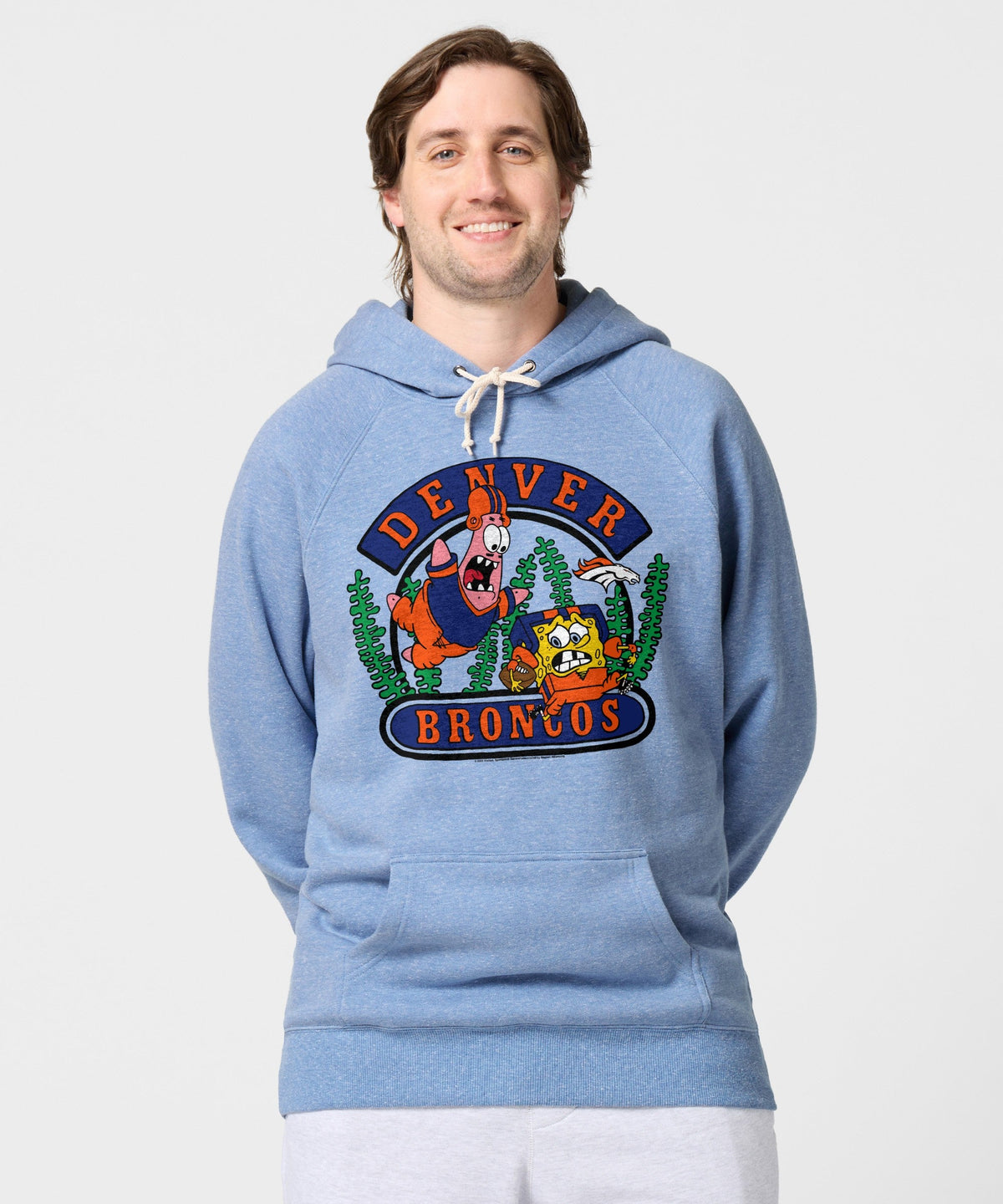 SpongeBob And Patrick X Denver Broncos Hoodie product image 3