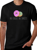No Cheats No Sweets Donut Graphic Tee product image 1