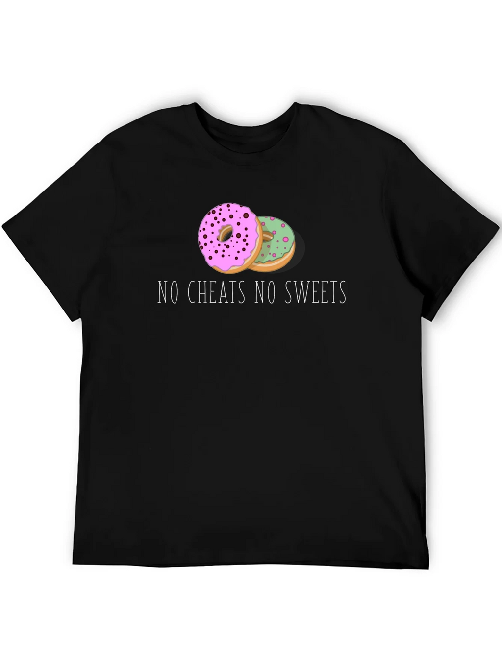No Cheats No Sweets Donut Graphic Tee product image 5