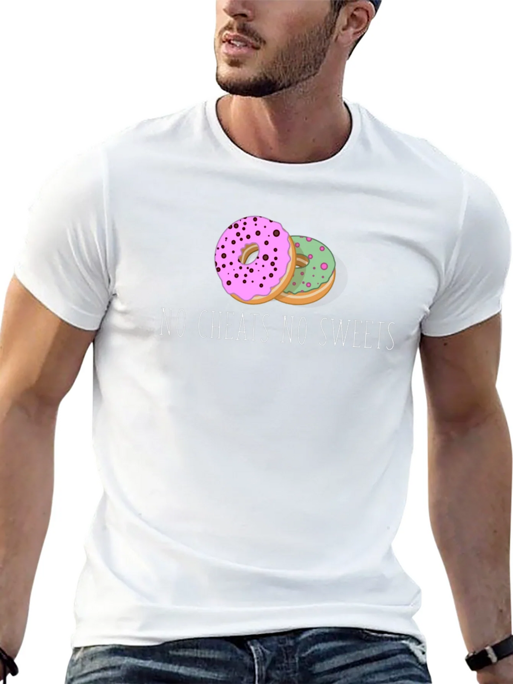 No Cheats No Sweets Donut Graphic Tee product image 12