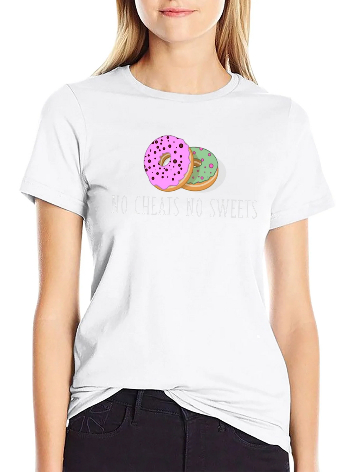 No Cheats No Sweets Donut Graphic Tee product image 8