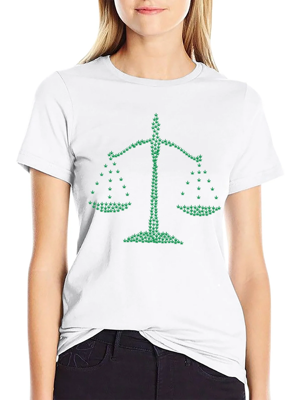 Legalize It: Scales of Justice Cannabis T-Shirt product image 8