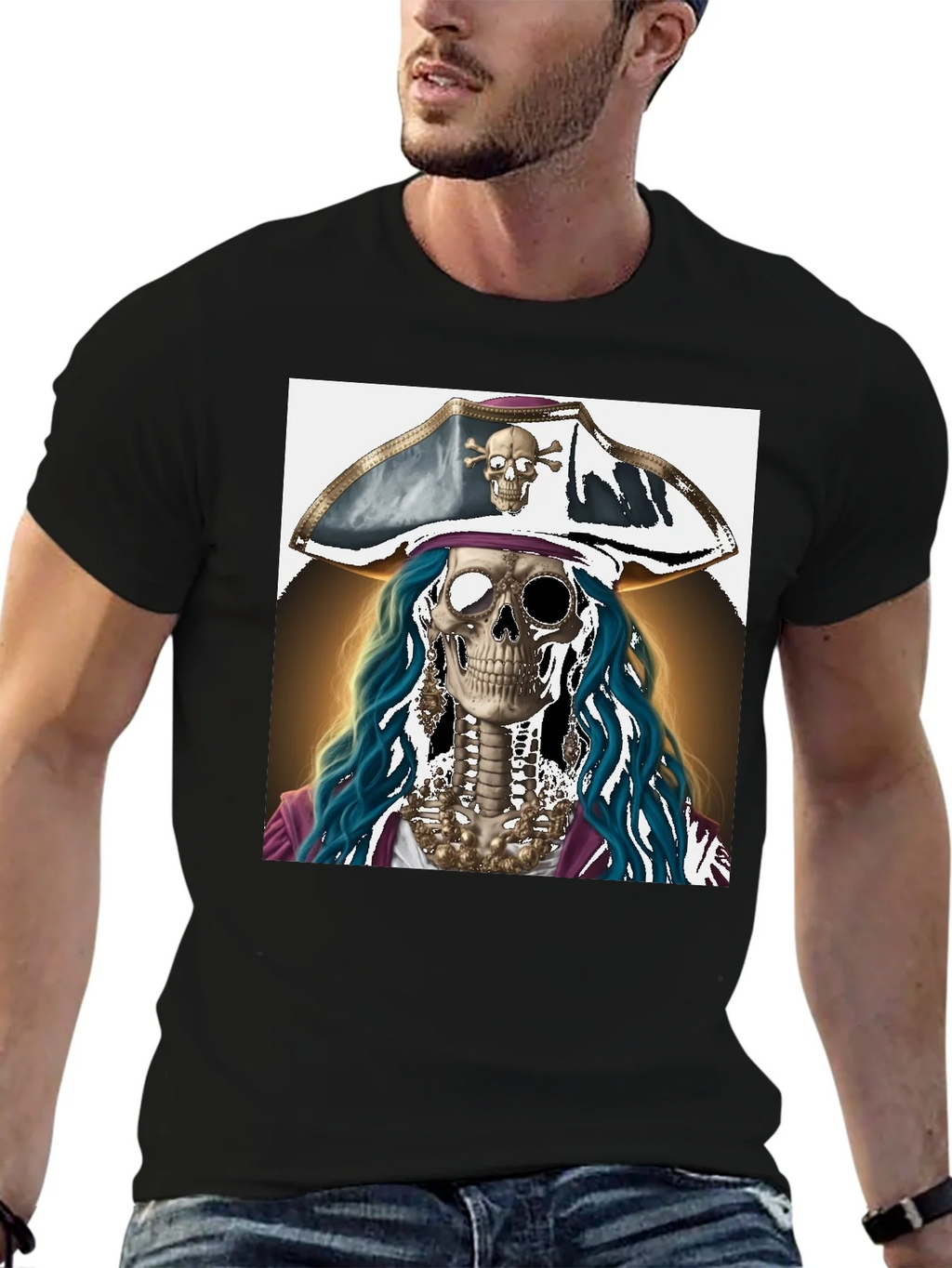 Pirate Skeleton T-Shirt - Unique Graphic Tee product image 6