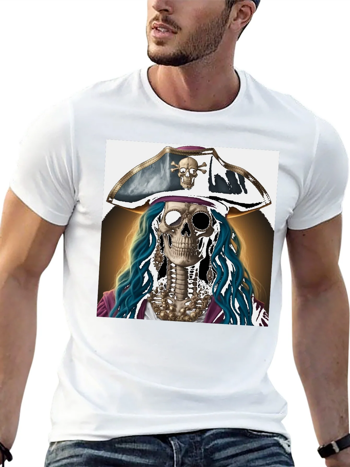 Pirate Skeleton T-Shirt - Unique Graphic Tee product image 11