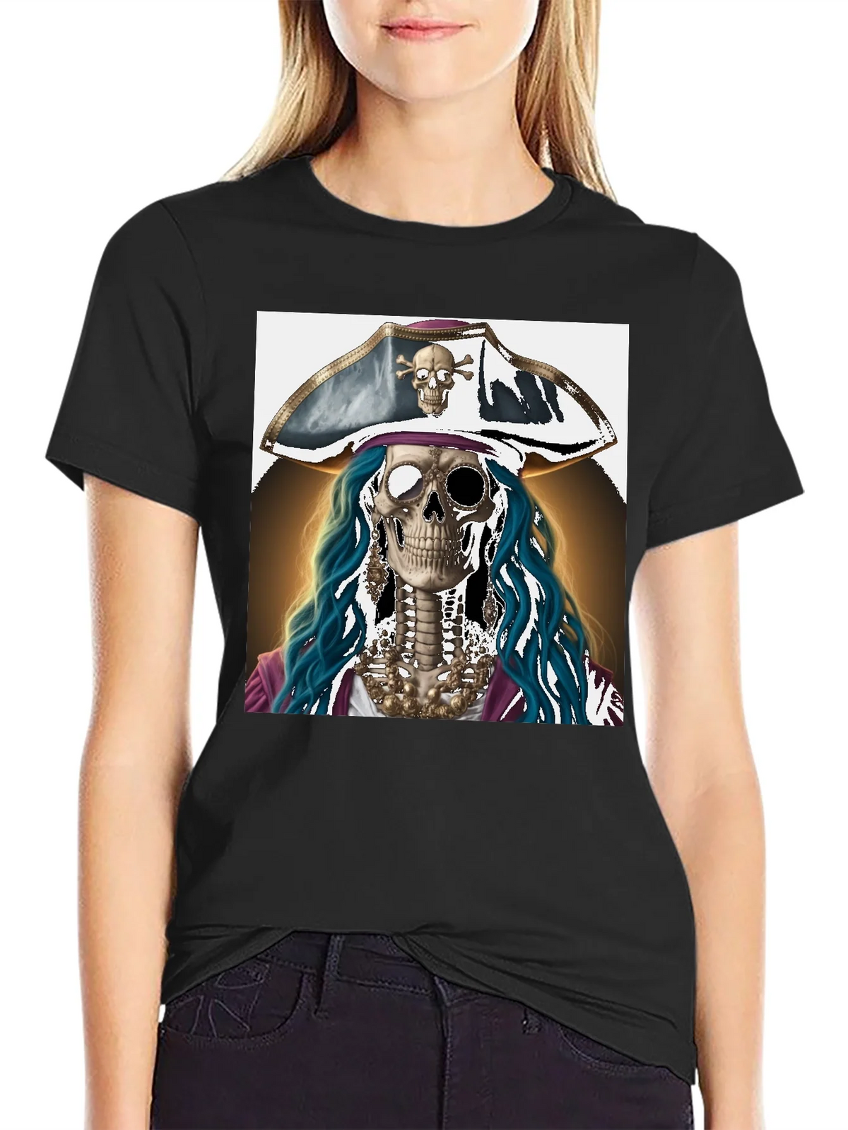 Pirate Skeleton T-Shirt - Unique Graphic Tee product image 2
