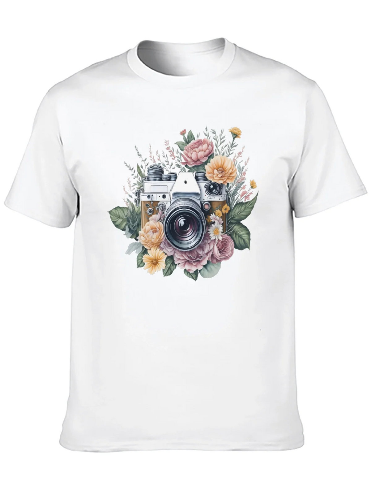 Floral Camera Graphic Tee - Vintage Style product image 7