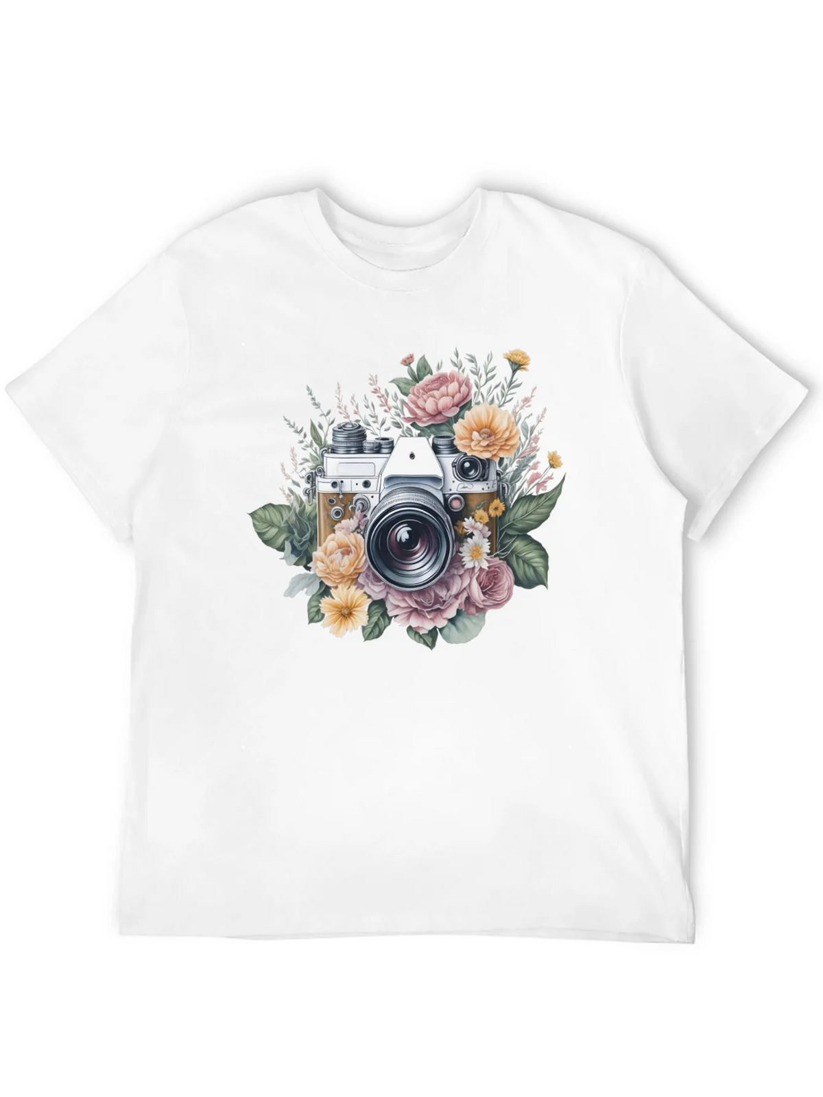 Floral Camera Graphic Tee - Vintage Style product image 9