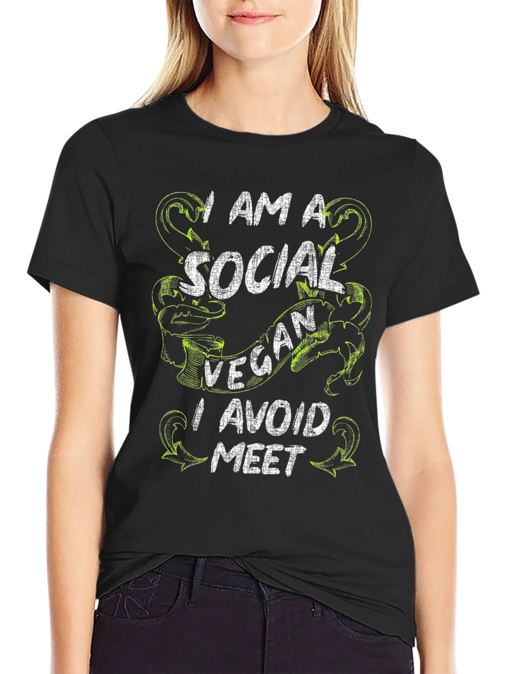 Social Vegan T-Shirt - Avoid the Meet product image 2