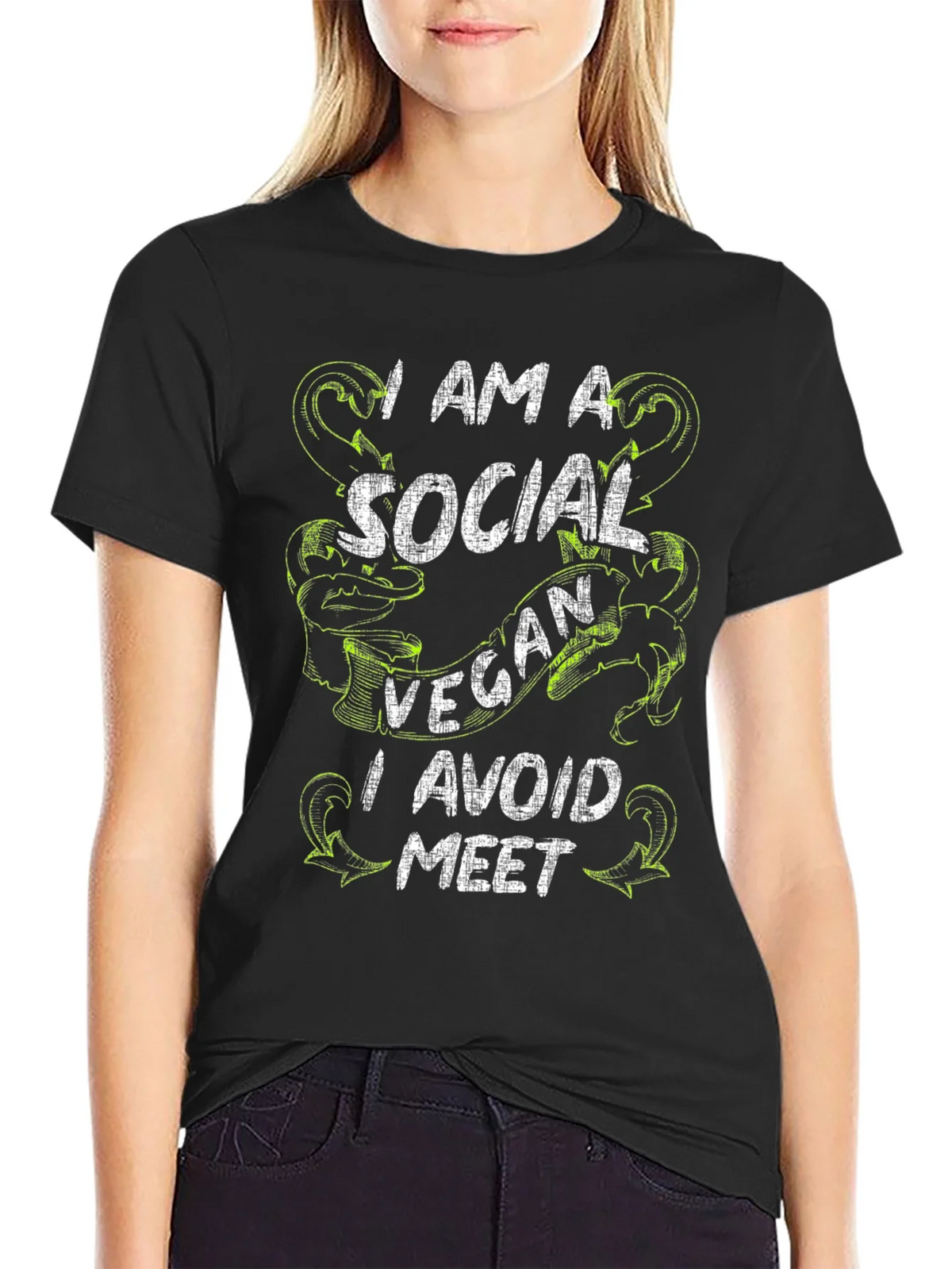 Social Vegan T-Shirt - Avoid the Meet product image 2
