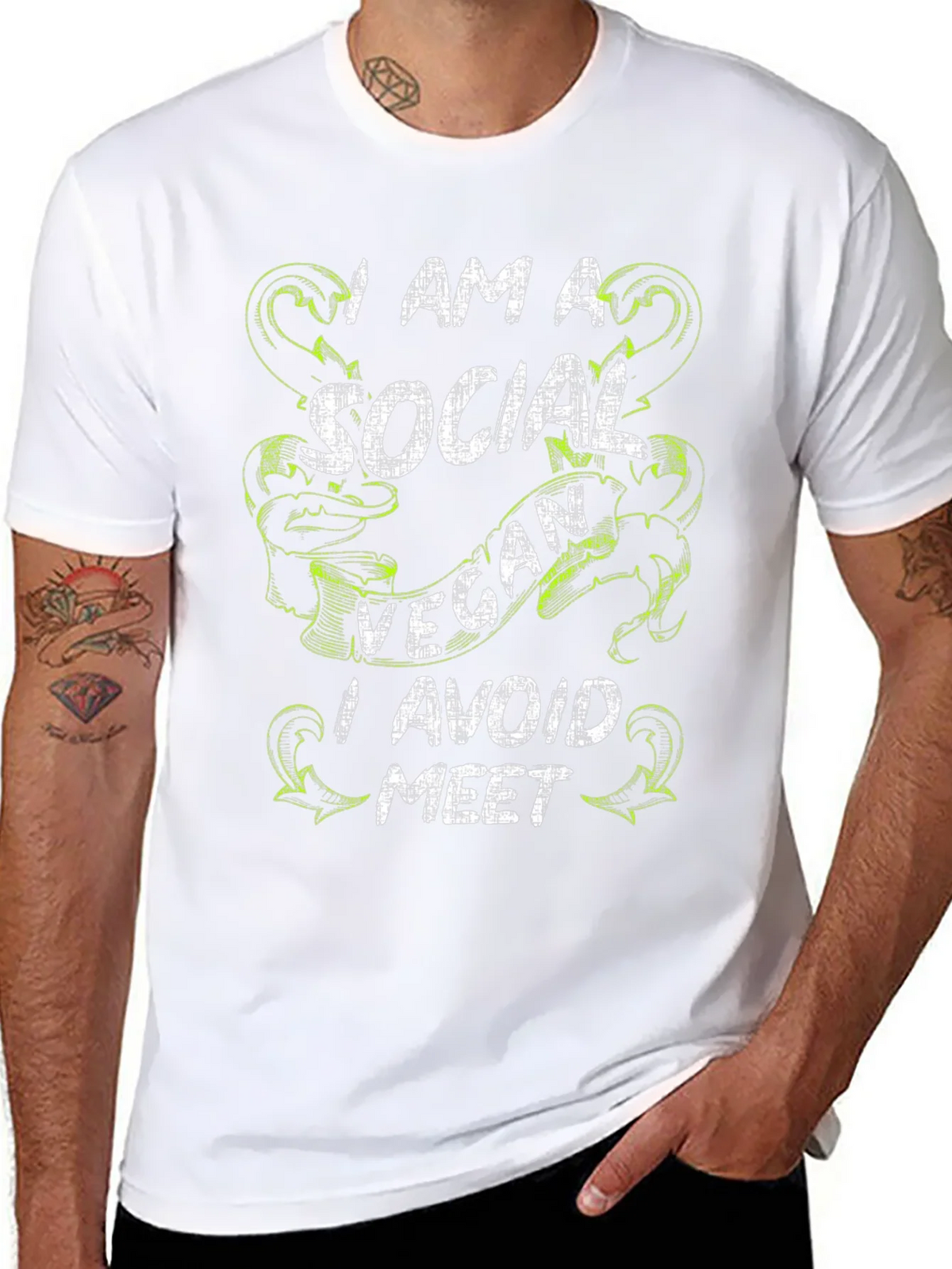 Social Vegan T-Shirt - Avoid the Meet product image 7