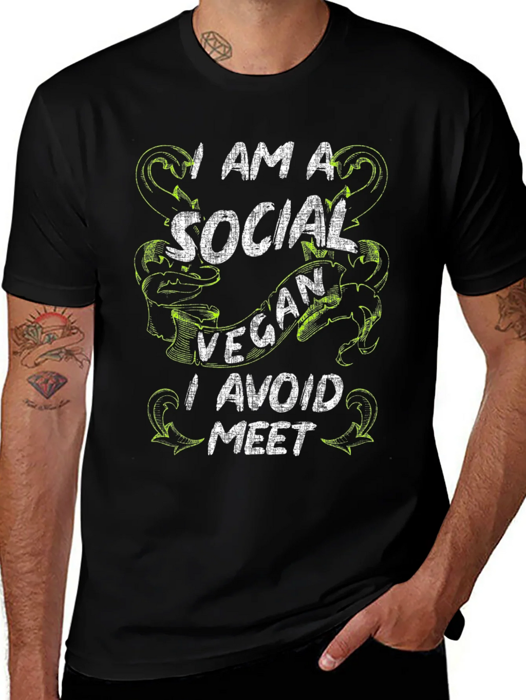 Social Vegan T-Shirt - Avoid the Meet product image 1