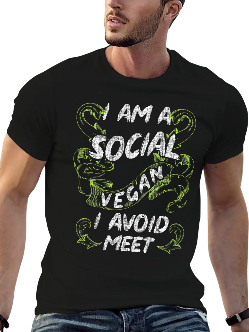 Social Vegan T-Shirt - Avoid the Meet product image 6