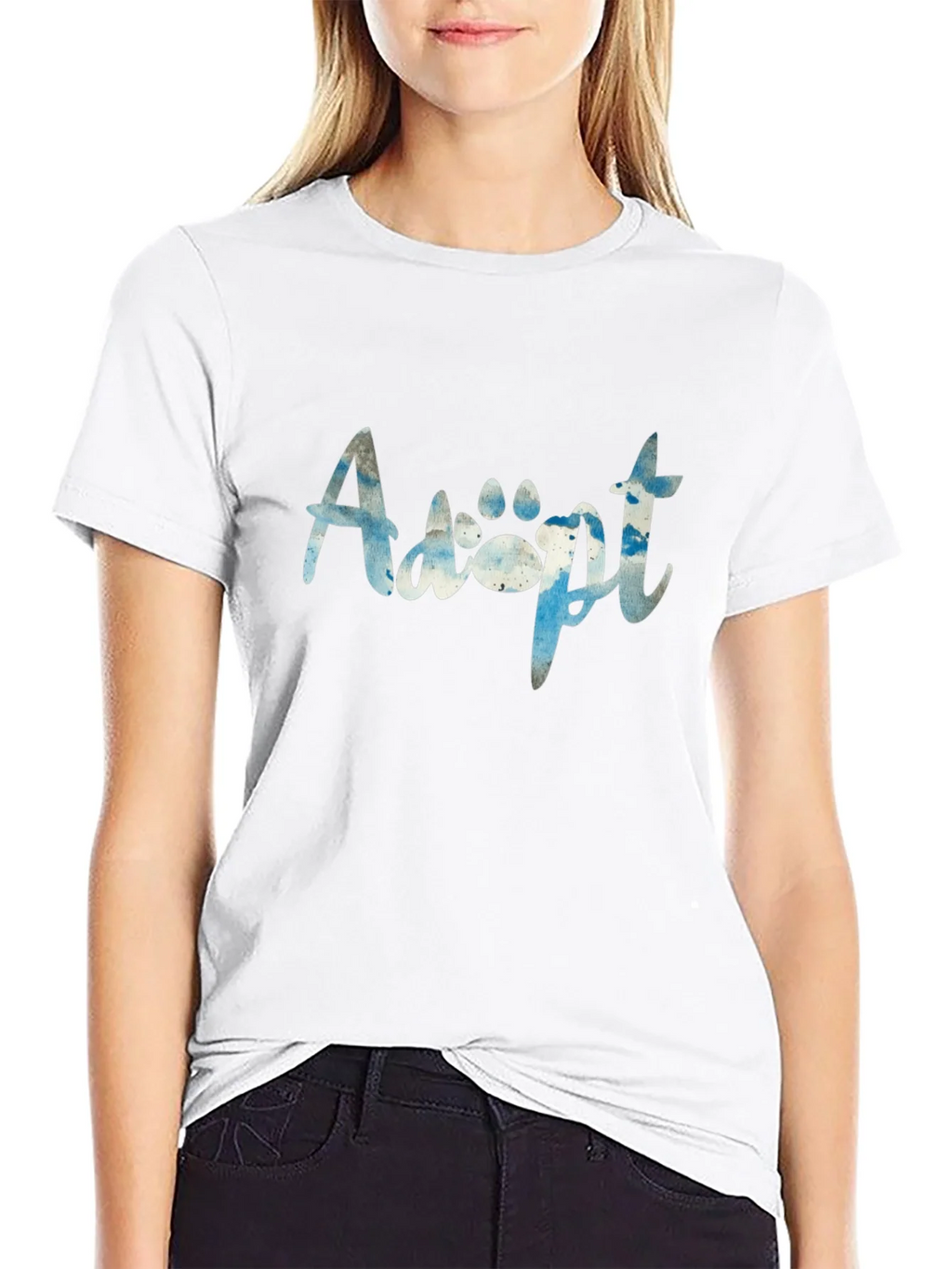 Adopt Paw Print Graphic T-Shirt product image 5