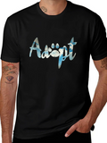 Adopt Paw Print Graphic T-Shirt product image 1