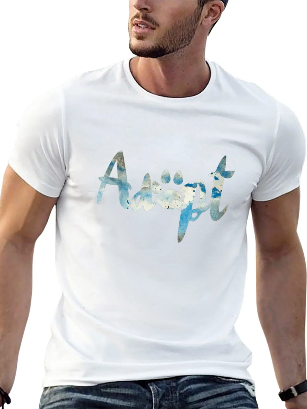 Adopt Paw Print Graphic T-Shirt product image 8