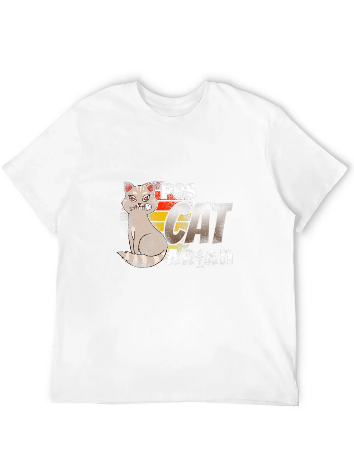 Pescatarian Cat T-Shirt Funny Seafood Lover Tee product image 11