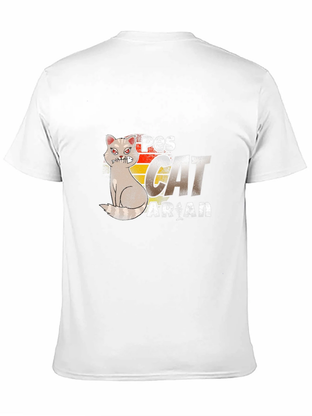 Pescatarian Cat T-Shirt Funny Seafood Lover Tee product image 10