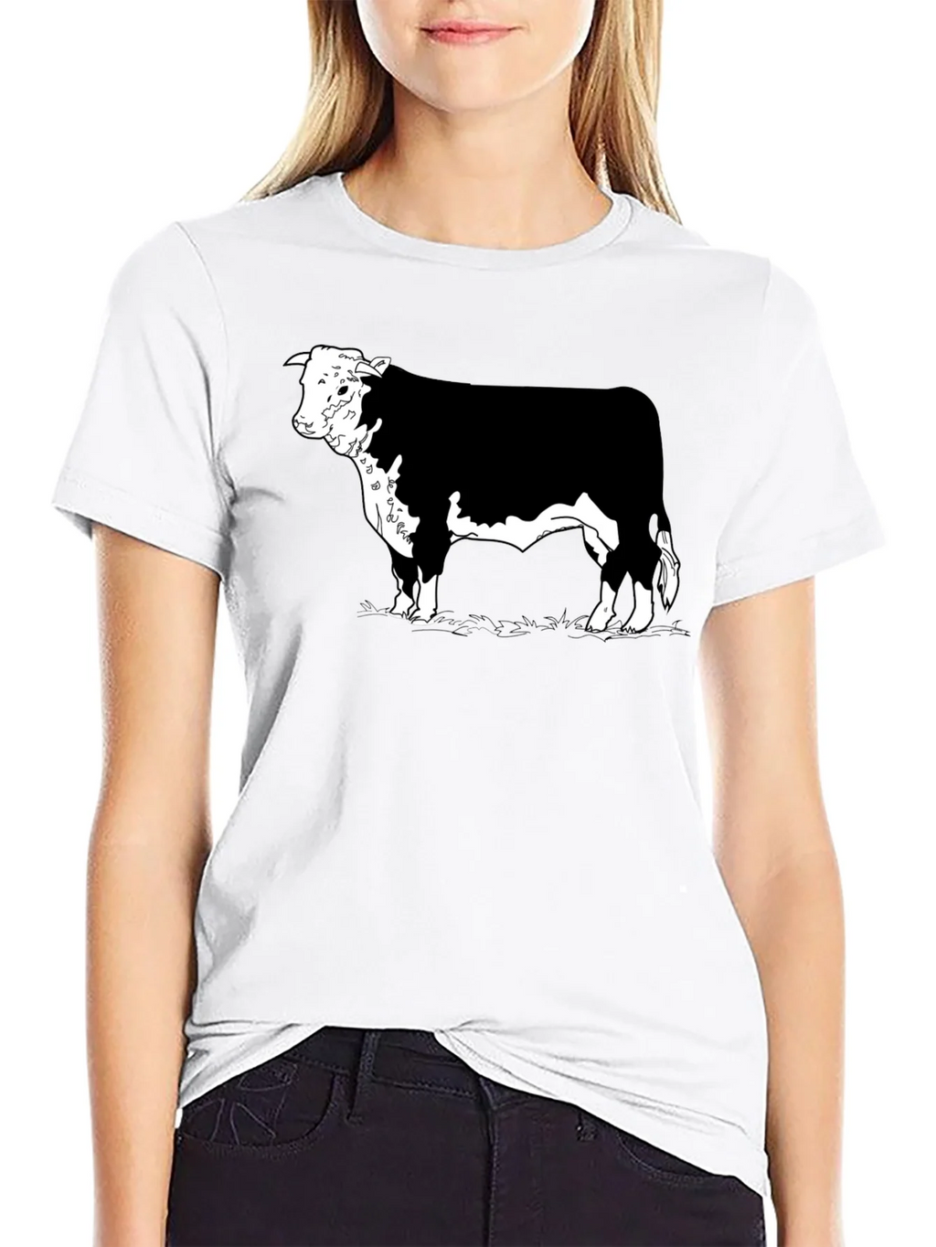 Black Hereford Bull Graphic Tee product image 5