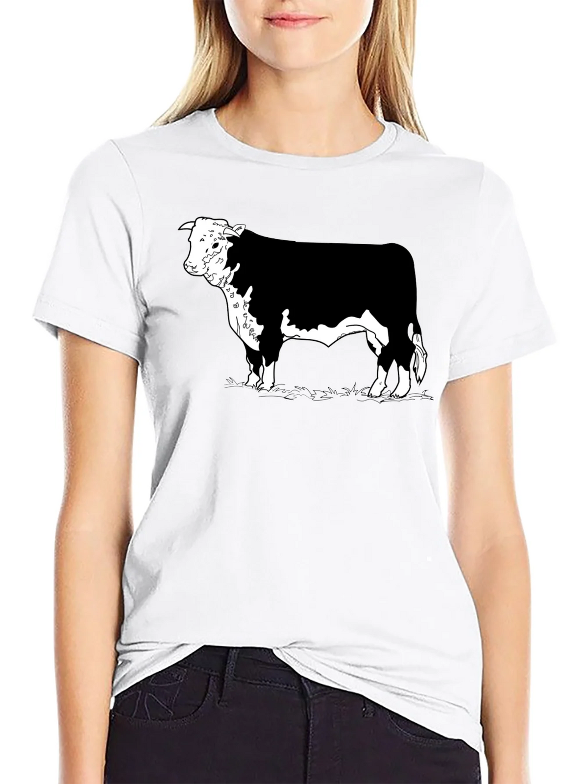 Black Hereford Bull Graphic Tee product image 5