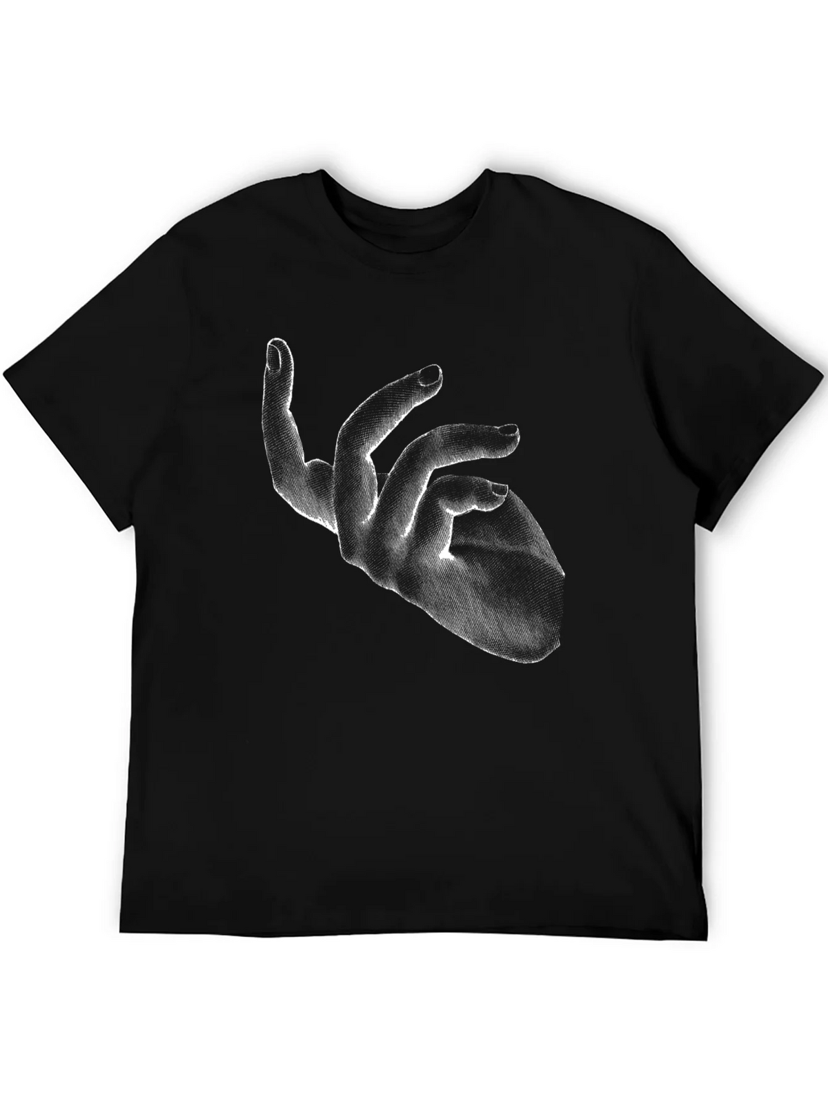 Abstract Hand Graphic Black T-Shirt product image 5