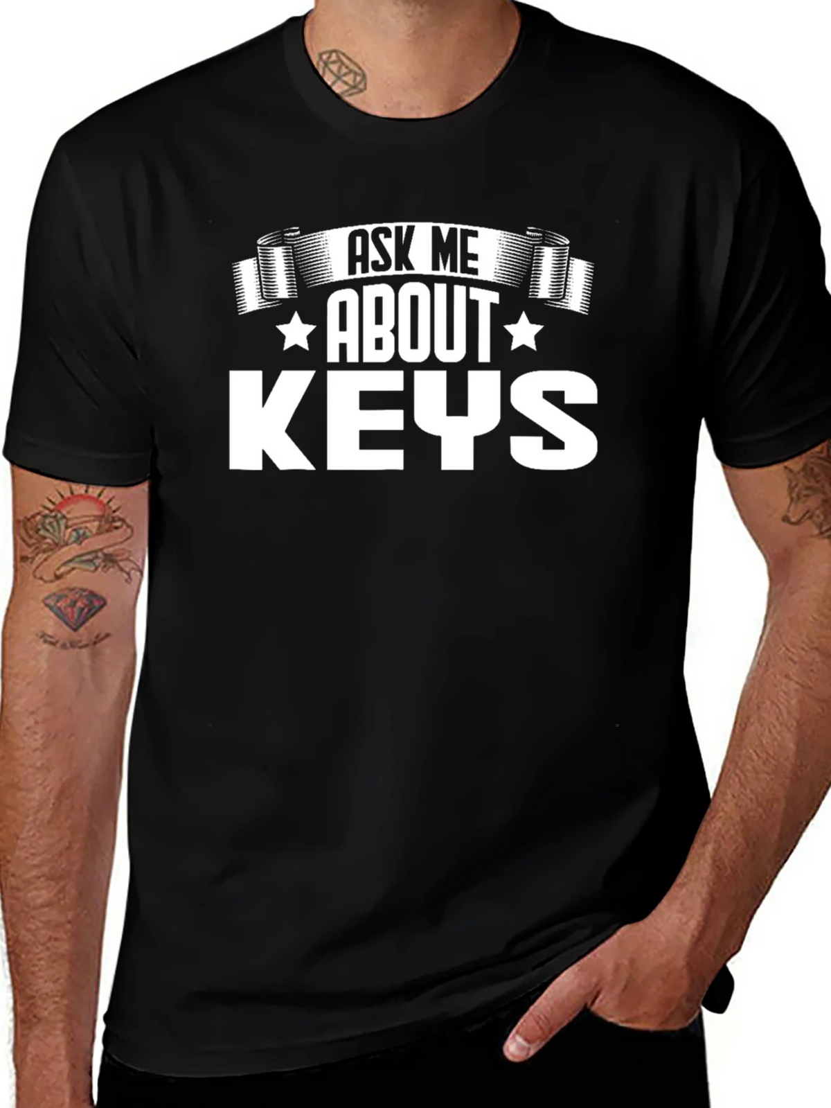 Ask Me About Keys T-Shirt - Funny Key Enthusiast Tee product image 1