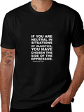 Neutrality Injustice T-Shirt - Desmond Tutu Quote product image 1