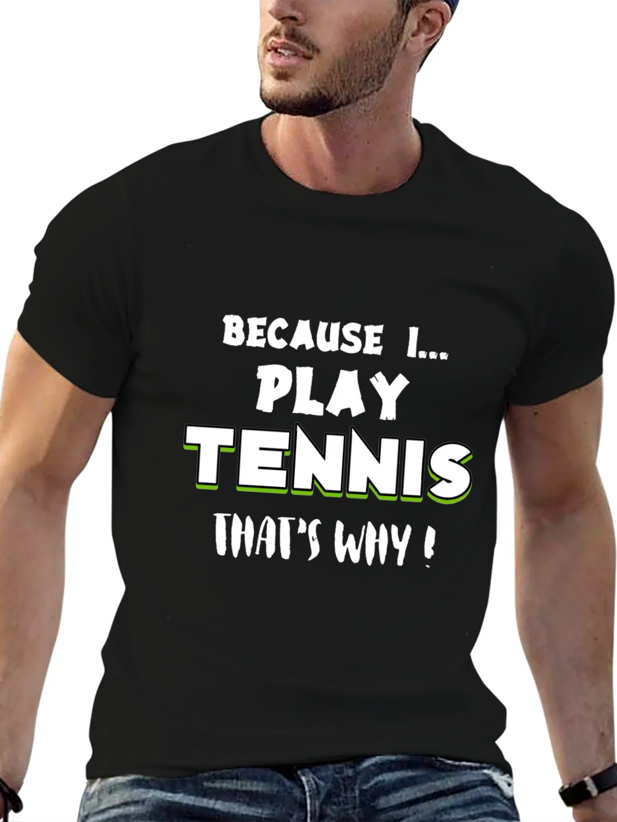 Tennis Player T-Shirt - Because I Play product image 2