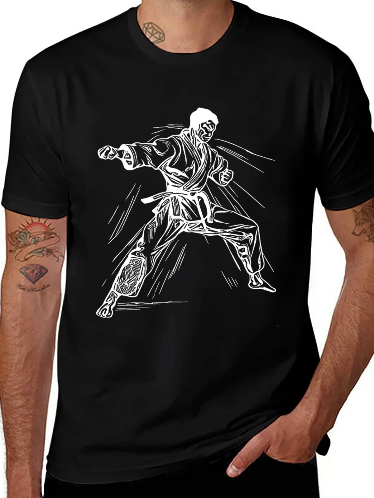 Karate Graphic Tee - Black product image 1