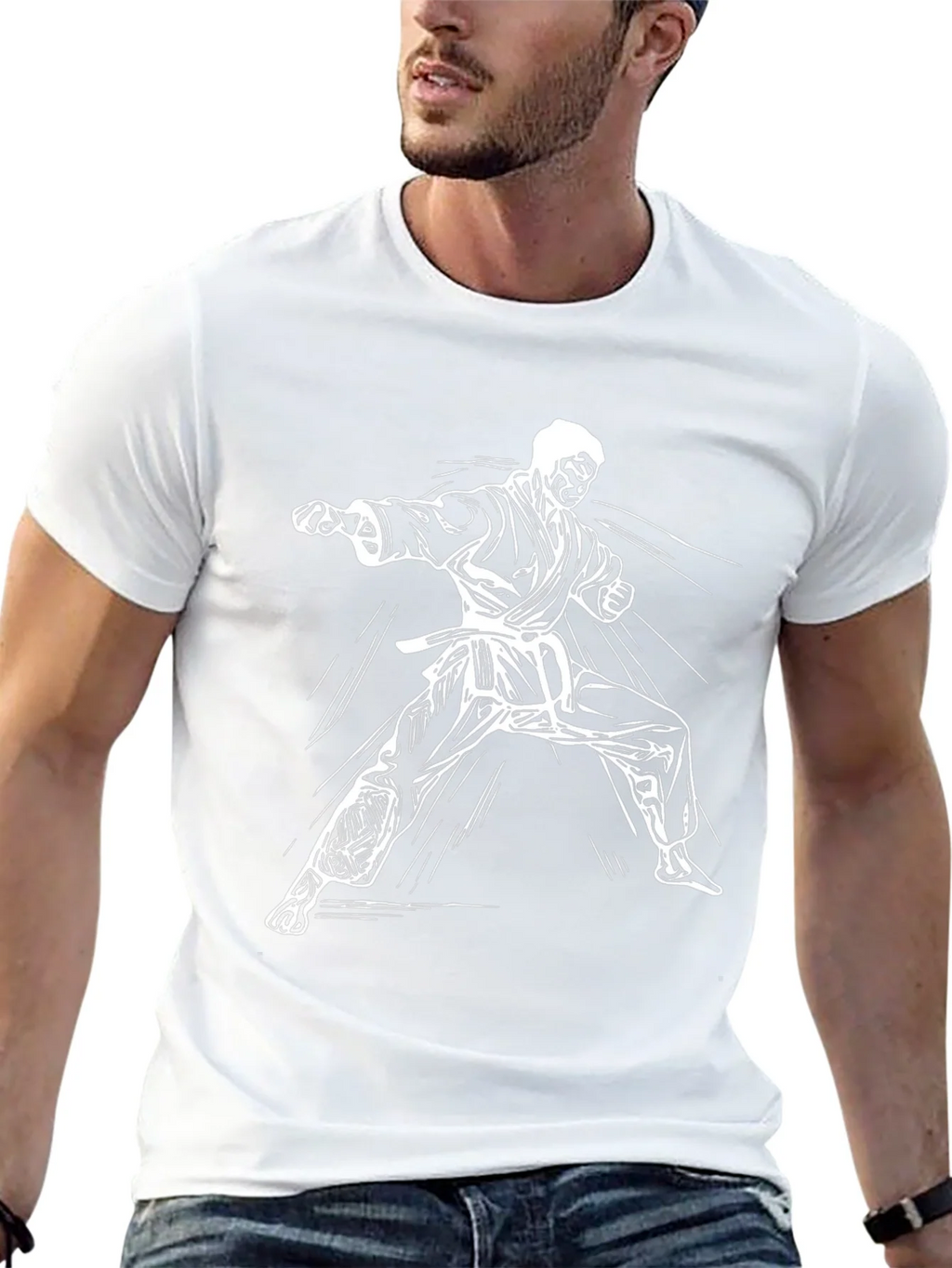 Karate Graphic Tee - Black product image 12