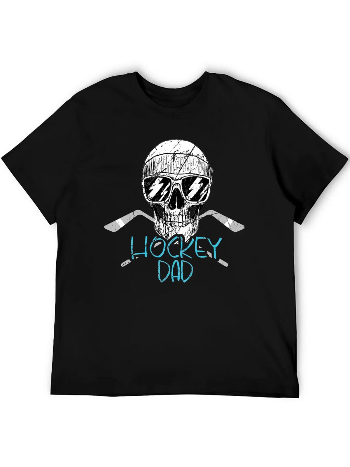 Hockey Dad Skull Graphic Tee product image 5