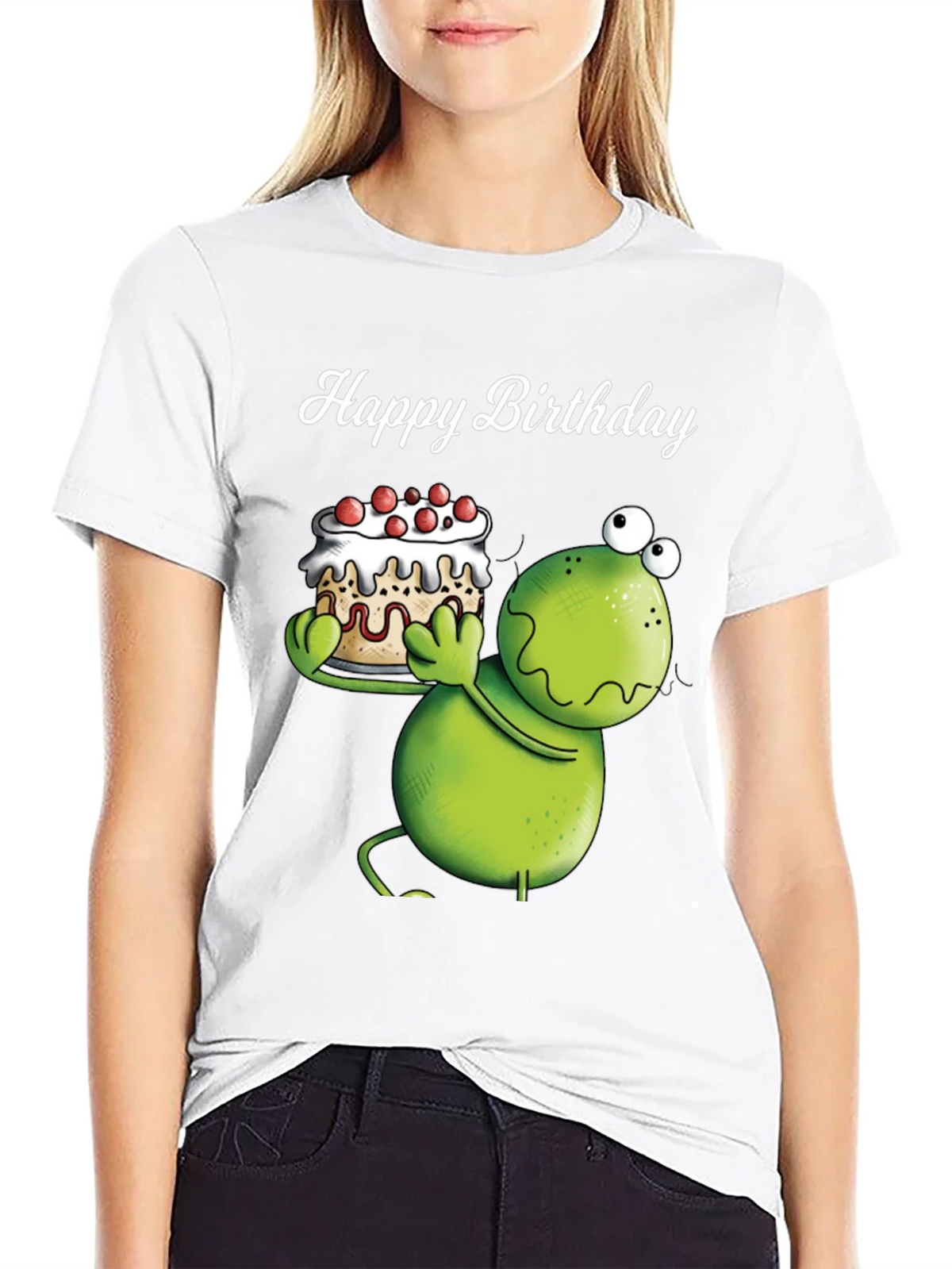Happy Birthday Frog T-Shirt - Unique Graphic Tee product image 4