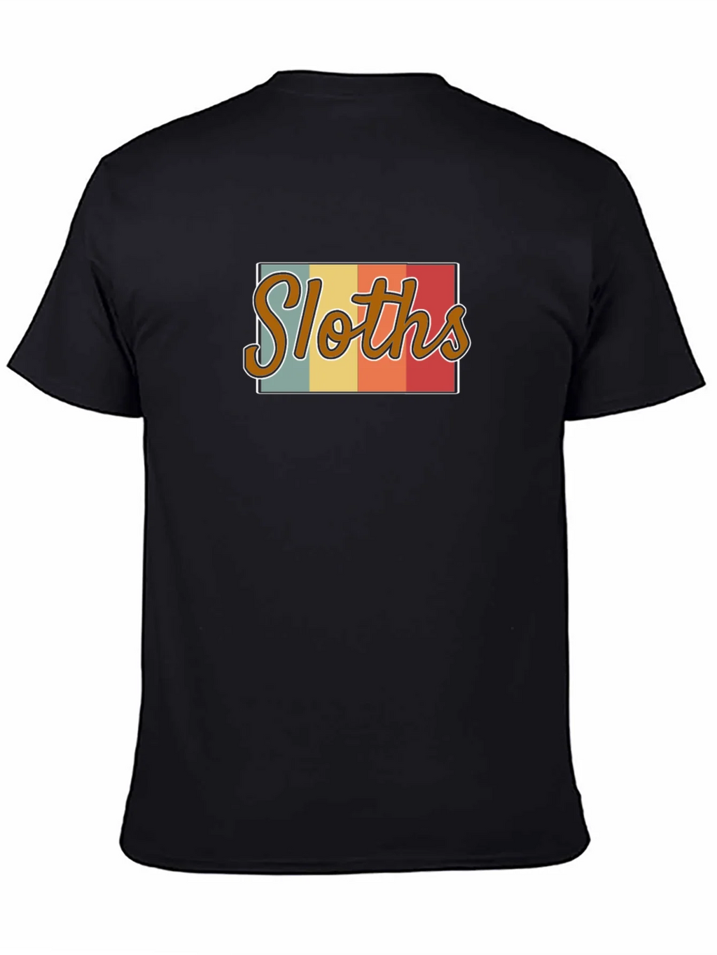Retro Sloths Graphic Tee - Mens Black T-Shirt product image 4