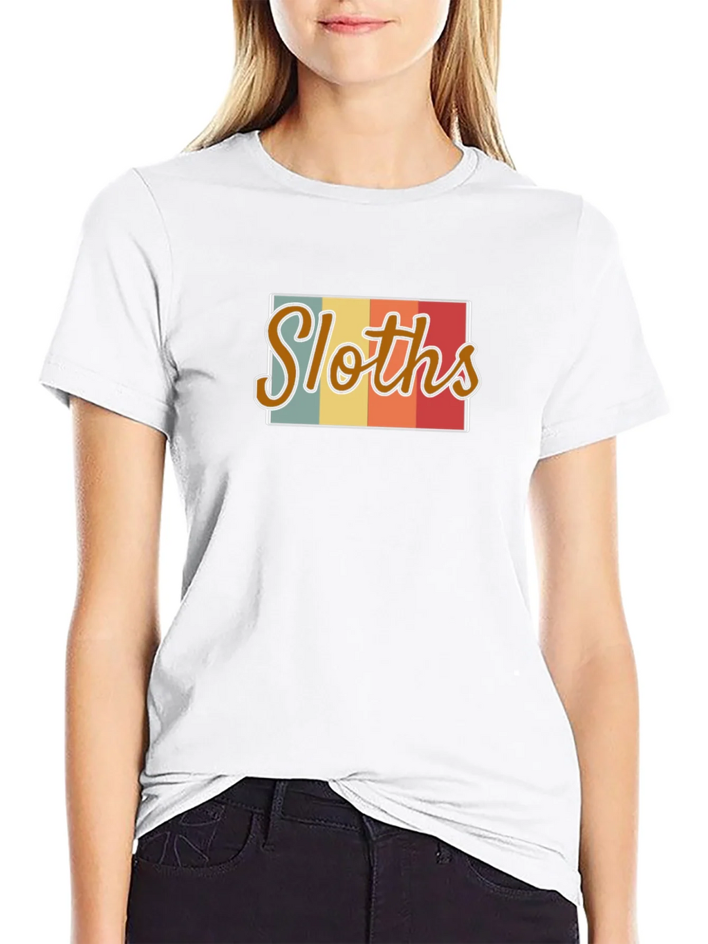Retro Sloths Graphic Tee - Mens Black T-Shirt product image 8