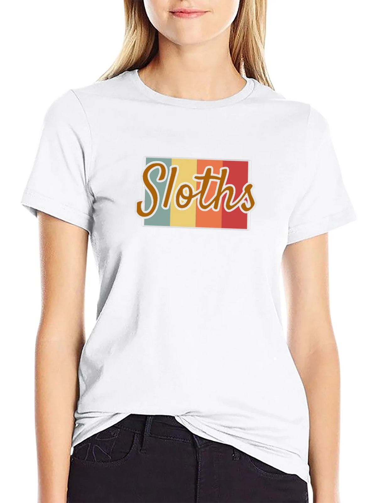 Retro Sloths Graphic Tee - Mens Black T-Shirt product image 8