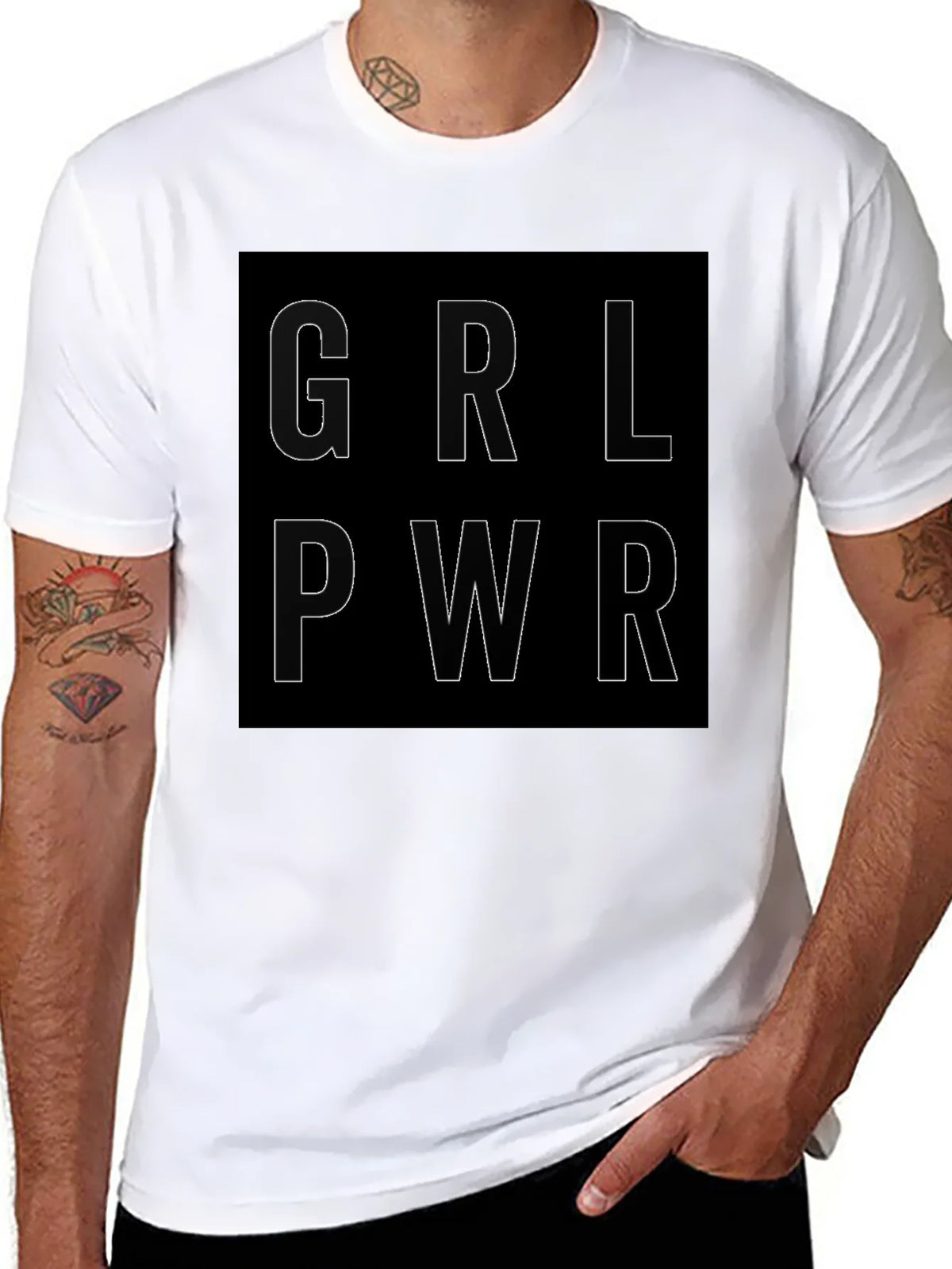 GRL PWR Graphic Tee - Empowering Statement Shirt product image 7