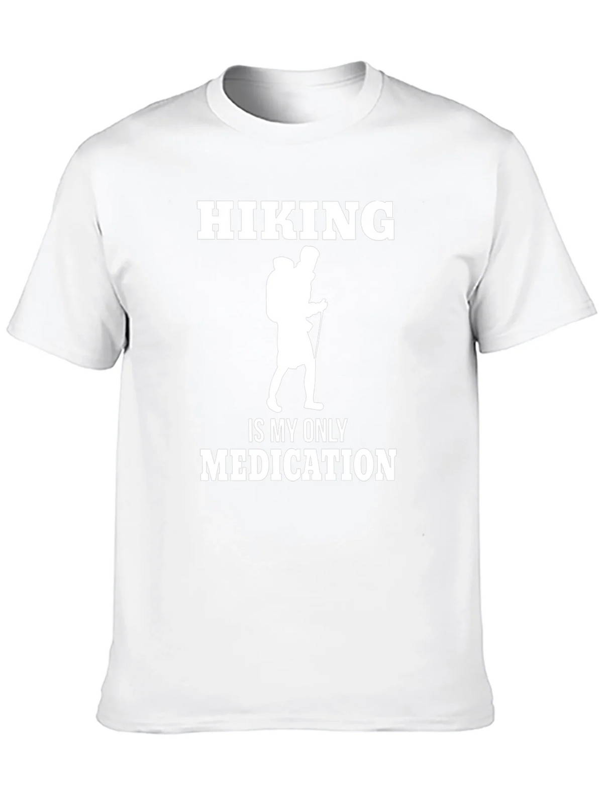 Hiking is My Only Medication Black T-Shirt product image 8