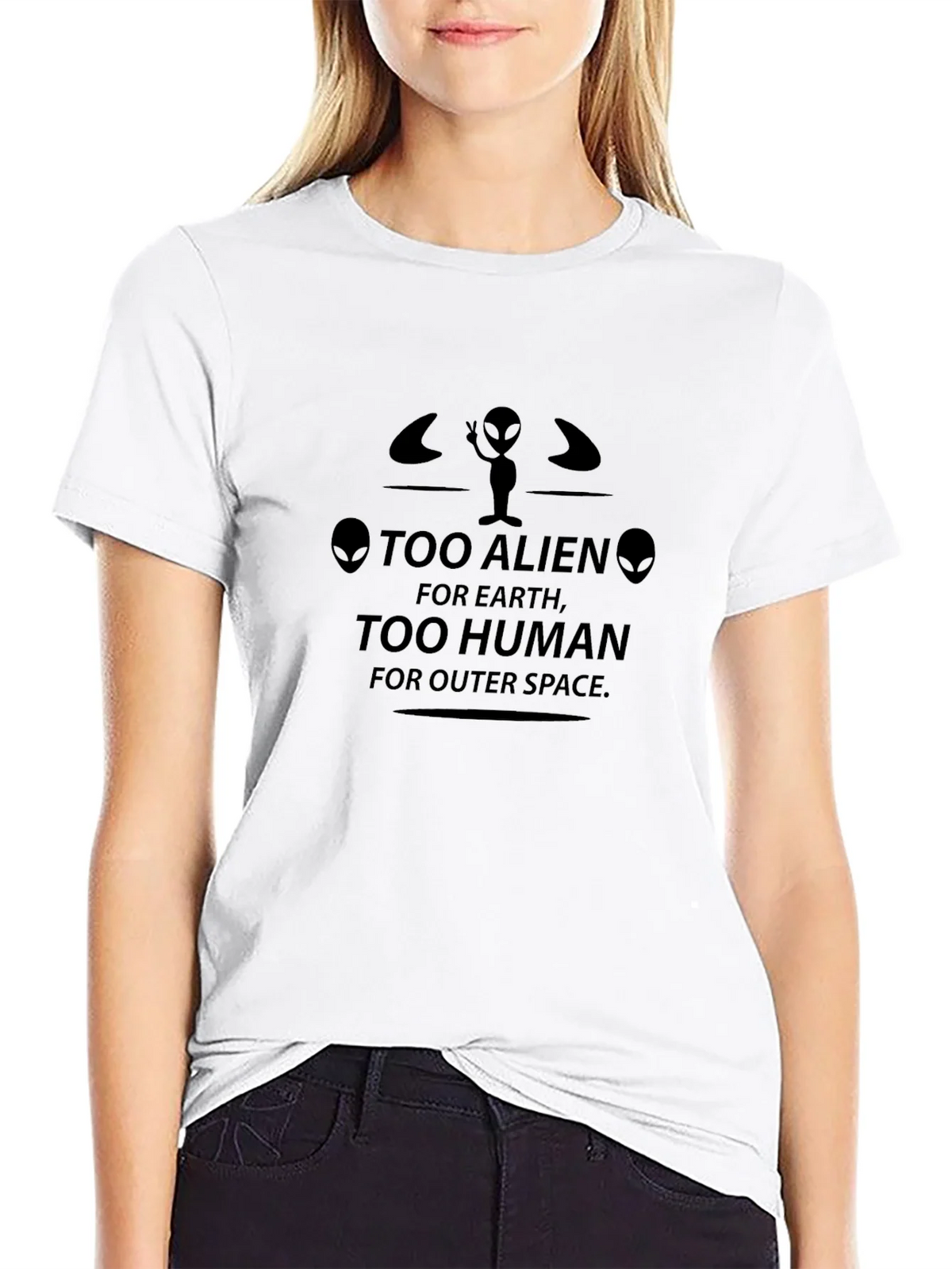 Too Alien Human Graphic T-Shirt product image 6