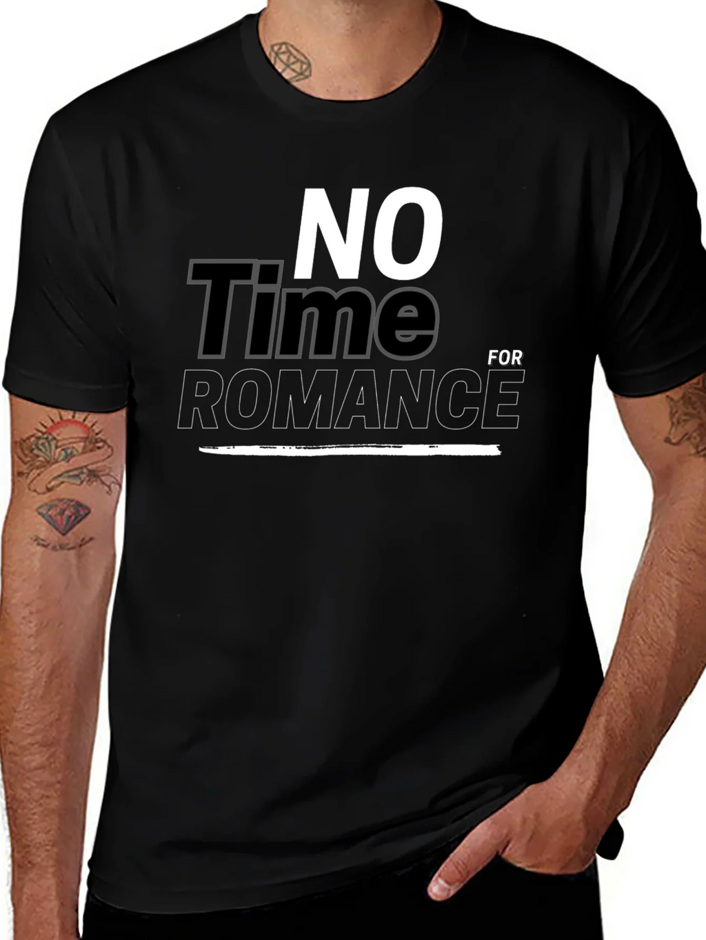 No Time For Romance Graphic T-Shirt product image 1