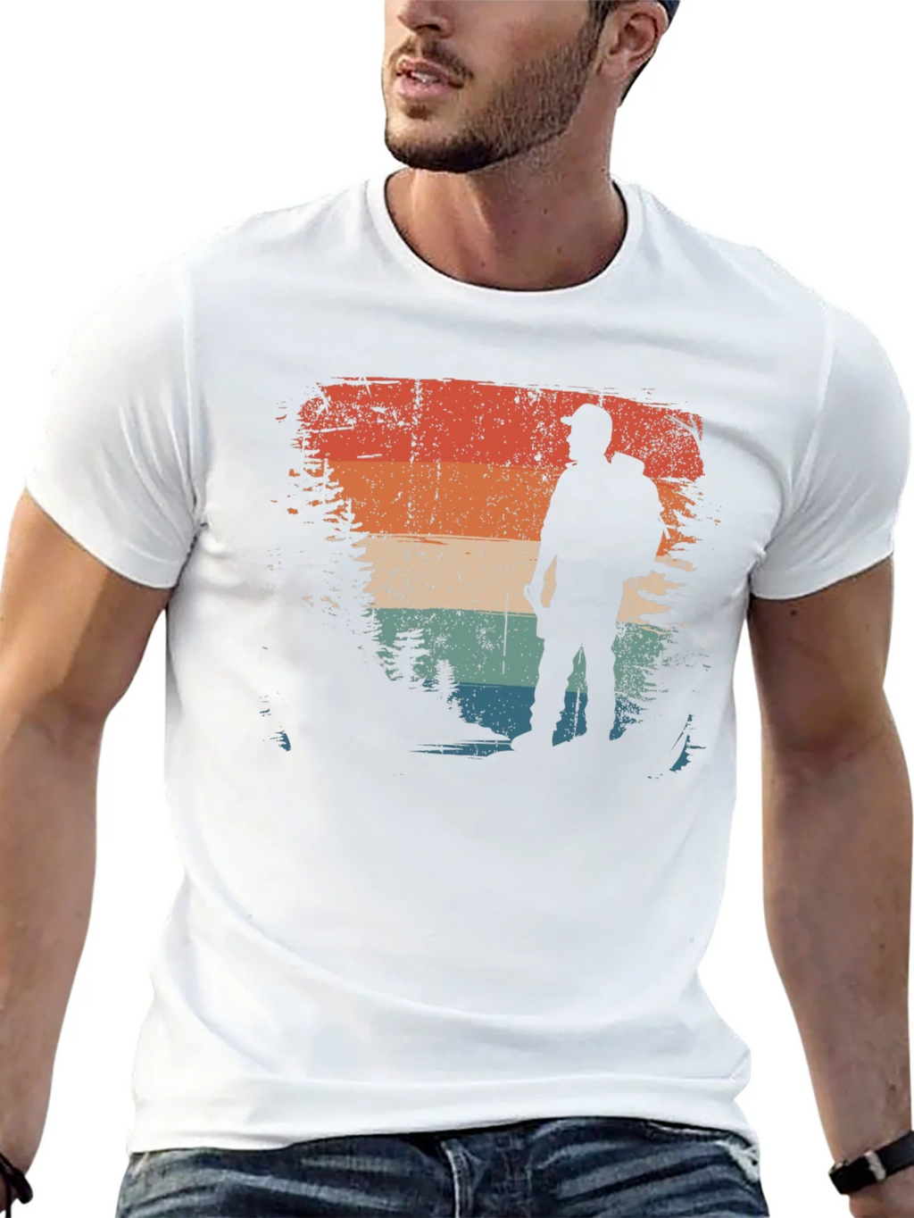 Vintage Hiker Graphic Tee - Retro Outdoor Adventure Shirt product image 12