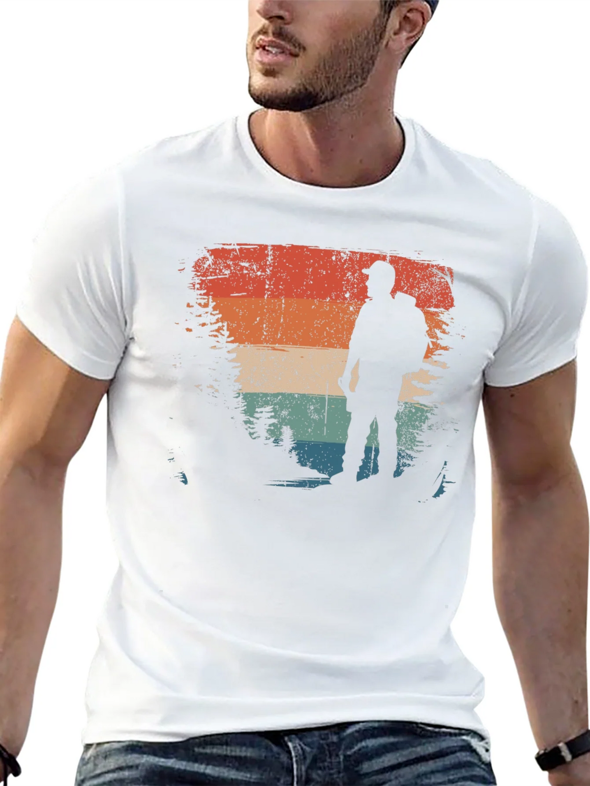 Vintage Hiker Graphic Tee - Retro Outdoor Adventure Shirt product image 12
