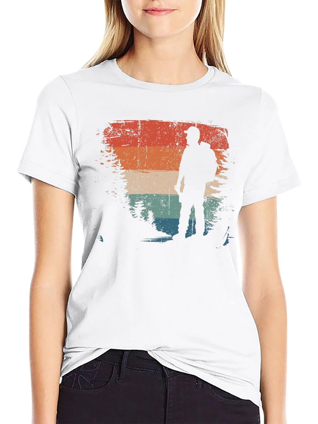 Vintage Hiker Graphic Tee - Retro Outdoor Adventure Shirt product image 8