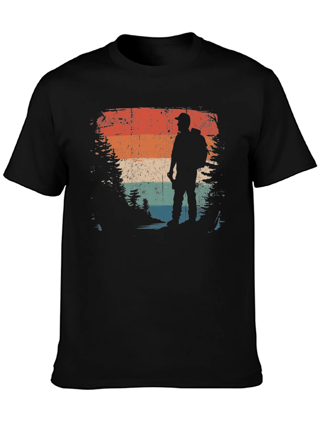 Vintage Hiker Graphic Tee - Retro Outdoor Adventure Shirt product image 3