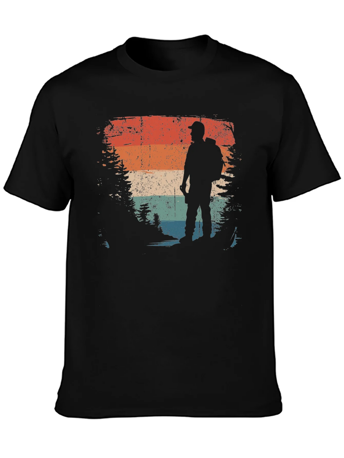 Vintage Hiker Graphic Tee - Retro Outdoor Adventure Shirt product image 3