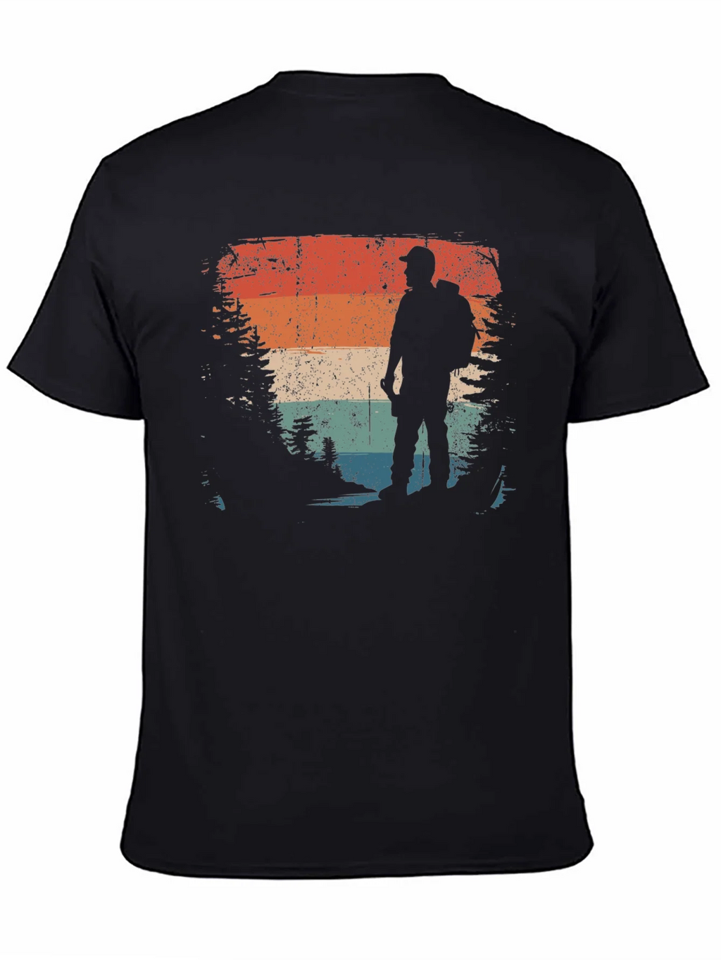 Vintage Hiker Graphic Tee - Retro Outdoor Adventure Shirt product image 4